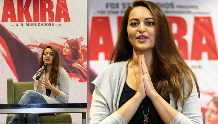 Sonakshi promotes Akira in Lucknow; opens up on joining politics