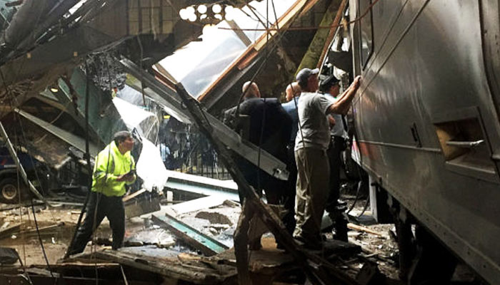 At least three killed, 100 injured in New Jersey train crash