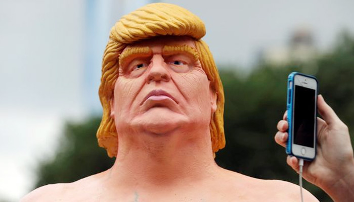 Pictures: Naked Trump to be put up for auction, shot by people