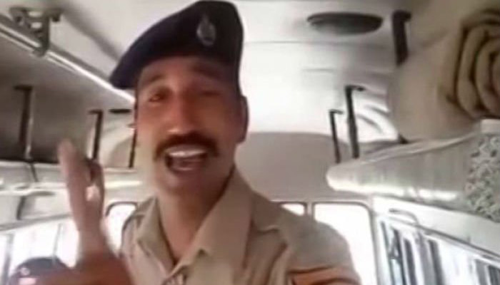 Death threat given to a constable who sang an anti- Pak song