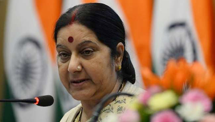 Pak trying to malign Indias image through spying allegations: Swaraj