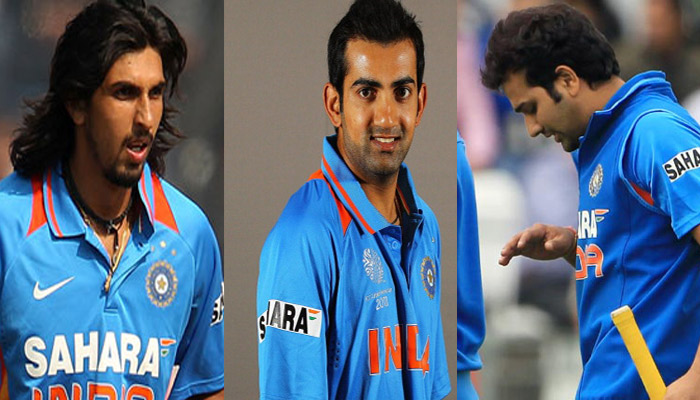Gambhir, Ishant find place in Indian cricket team ,Rohit out due to injury