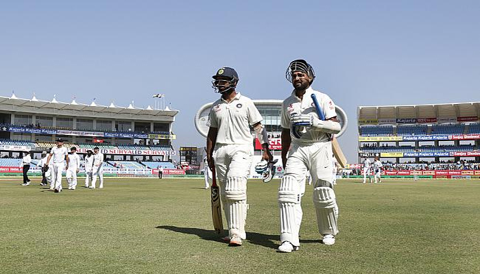 IndvsEng, 1st Test: Vijay hits ton, Pujara departs on 124, India 277/2