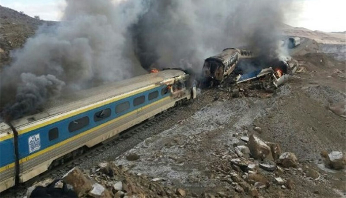 43 killed, 100 injured in Iran as train rams into another