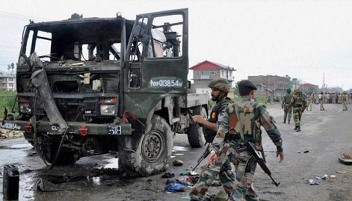 Three army men martyred in terrorist attack at Pampore