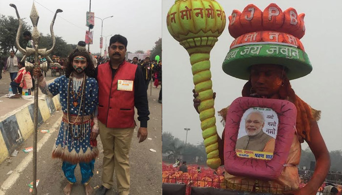 PICTURES: Hanuman, Shiva mark presence at PM Modis Lucknow Rally