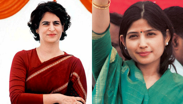 Priyanka and Dimple get prominence  in SPs election posters