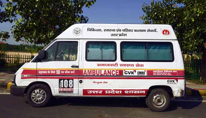 EC orders to cover the word Samajwadi from Samajwadi Ambulance Seva