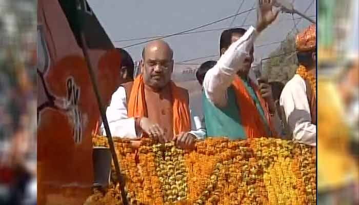 UP Polls: Amit Shah launches BJPs first road show in Uttar Pradesh