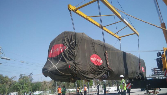 Lucknow Metro receives second train set