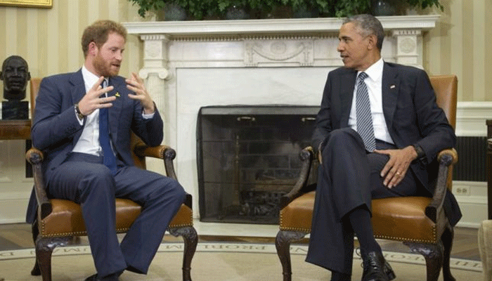 Prince Harry hosts Barack Obama at Kensington Palace