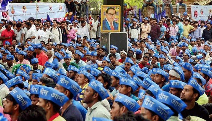 Thousands gather at Jantar-Mantar in protest against atrocities on Dalits