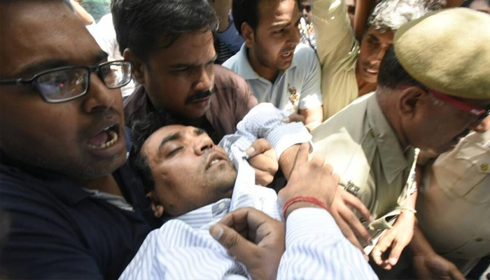 Kapil Mishra faints after media briefing, taken to hospital
