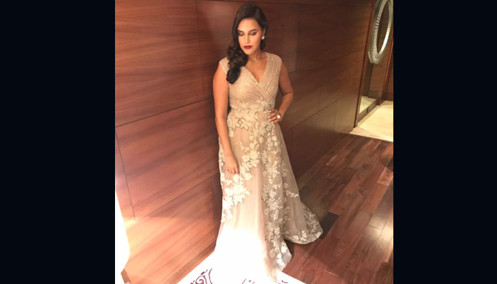 PHOTOS: Neha Dhupia looks vintage glam in an event in Delhi