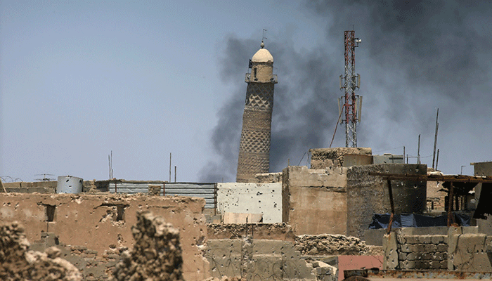 Islamic State militants destroys historic mosque in Mosul