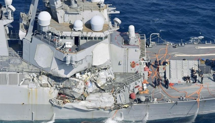 Seven missing after US Navy destroyer collision off Japan coast