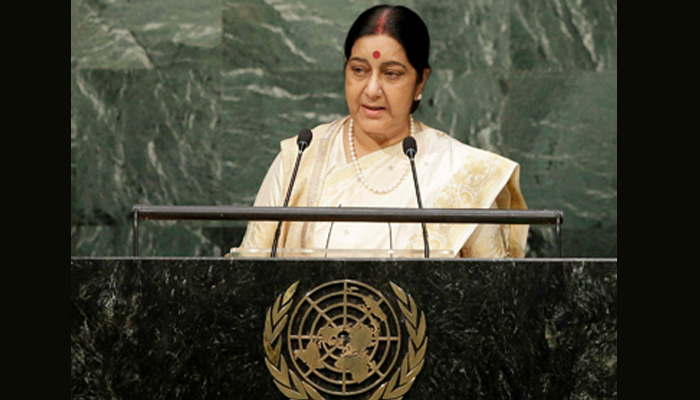 No flip-flop in dealing with Pakistan, Kashmir cant be taken to ICJ: Sushma
