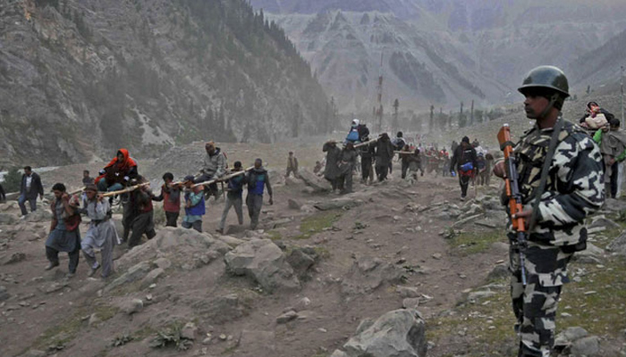 Amarnath Yatra: 1,180 pilgrims leave for Kashmir valley