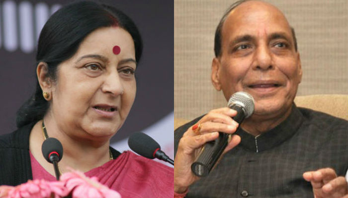 Rajnath, Sushma to brief opposition parties on China, Kashmir