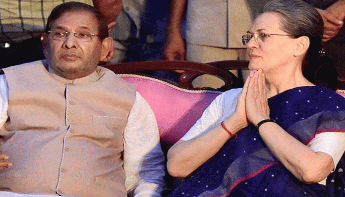 Bihar political crises: Sonia Gandhi meets JD-U leader Sharad Yadav