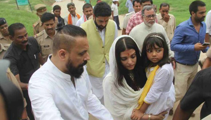 Aishwarya Rai Bachchan immerses ashes of her father at Sangam | See Pics