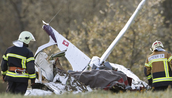 Plane crash near a Switzerland camp kills pilot and two others  