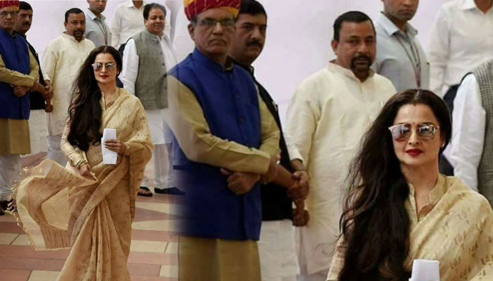 Rekha grabs eyeballs at VP elections; Here is the evidence