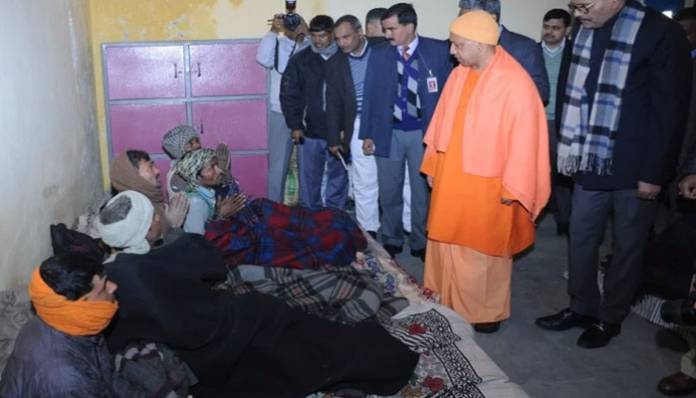 UP CM conducts surprise check at night shelter in Lucknow