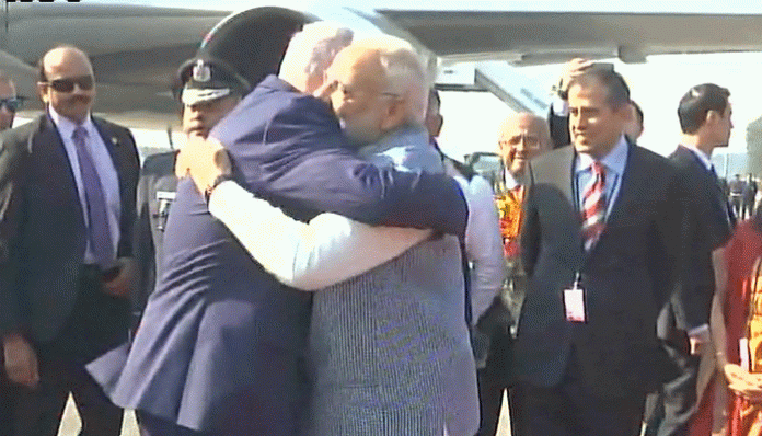 PM Modi, Netanyahu embrace at start of India trip