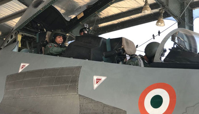 Nirmala Sitharaman flies in aircraft Sukhoi Su-30 MKI