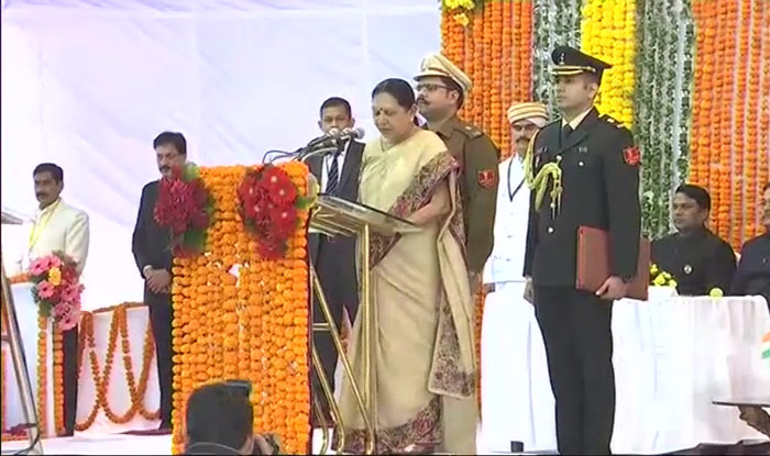 Anandiben Patel takes oath as new Madhya Pradesh Governor