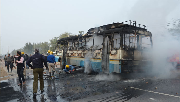 Gurugram Karni Sena chief detained, SIT to probe bus attack