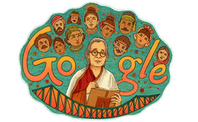 Google Doodle dedicated to Mahasweta Devi on her birth anniversary