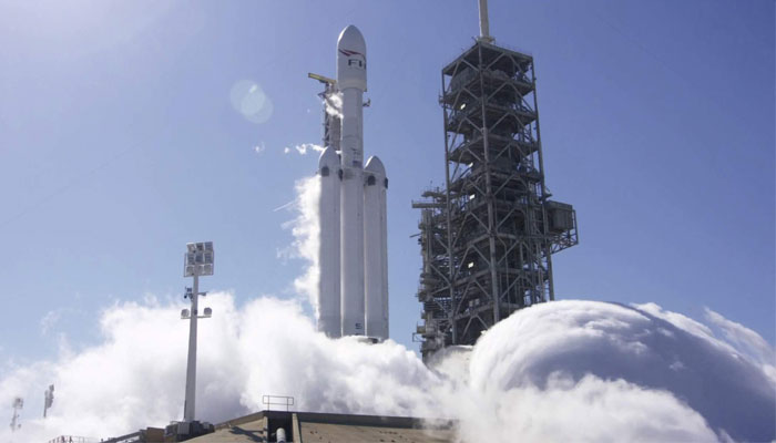 SpaceXs rocket Falcon Heavy completes hold-down firing test