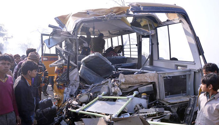 16 children injured as truck hits school van in Unnao