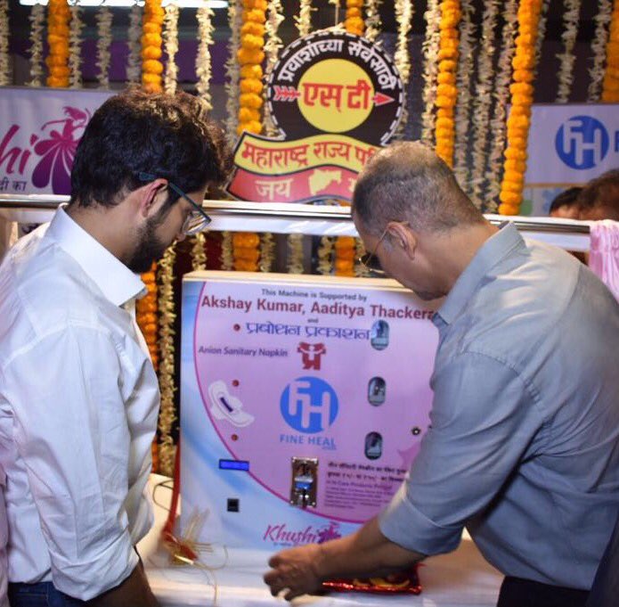 Reel PadMan Akshay installs sanitary pad vending machines