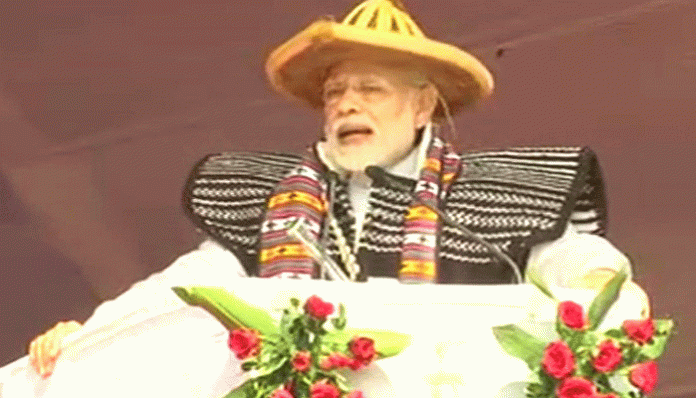 Modi delighted to visit Arunachal, takes on Congress over corruption