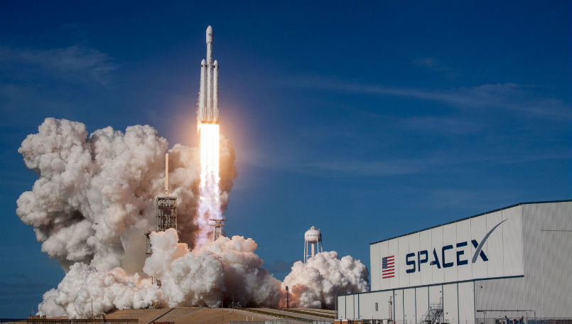SpaceX Falcon 9 rocket launch now on February 21