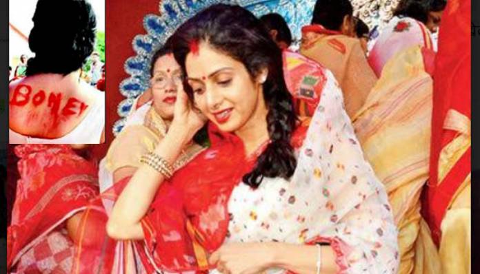 When Sridevi inscribed hubbys name on her back in Lucknow