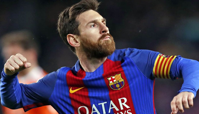 Leo Messi powers Barca into Champions league QF