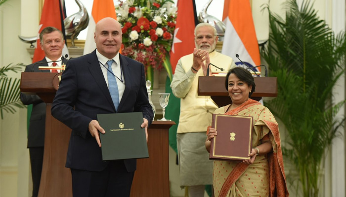 India, Jordan renew support for Palestine, sign 12 agreements 