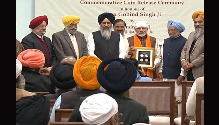 PM Modi releases Commemorative Coin on Guru Gobind Singh Jayanti