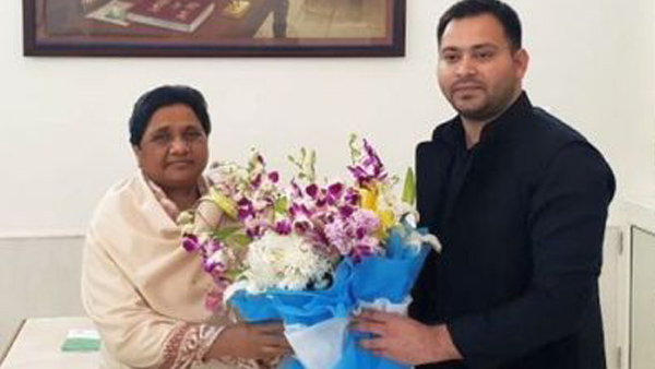 Tejashwi meets Mayawati, attacks BJP on fiddling with the Constitution