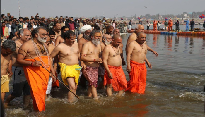 Shashi Tharoor Aims Low Jibe At Yogi Adityanaths Holy Dip