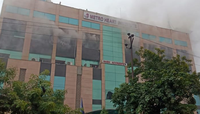 Fire at Metro hospital in Noida under control; no casualties