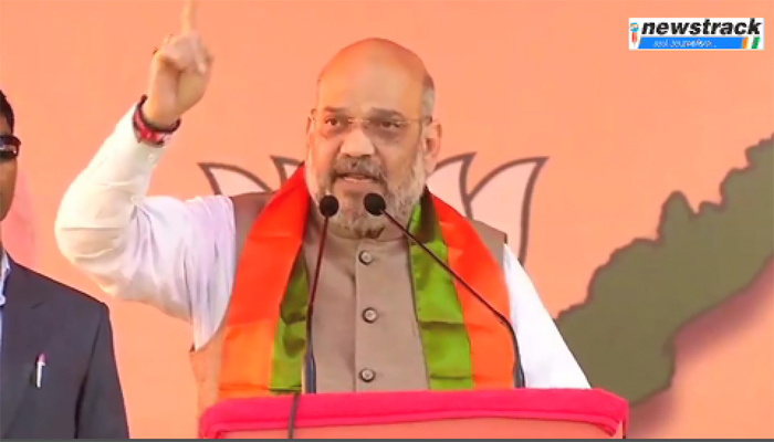 BJP President Amit Shah Attacks On Congress Over Kashmir Issue Pulwama Attack Says Its Fault Of First Prime Minister Jawaharlal Nehru