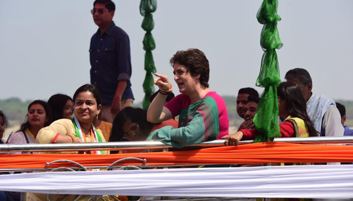 Priyanka floats her political boat through Ganga yatra from Prayagraj