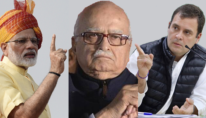 Rahul reiterates love for Narendra Modi, berates him over Advani