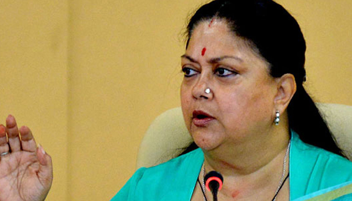 Raje slams Congress, asks what their govts did for 55 years