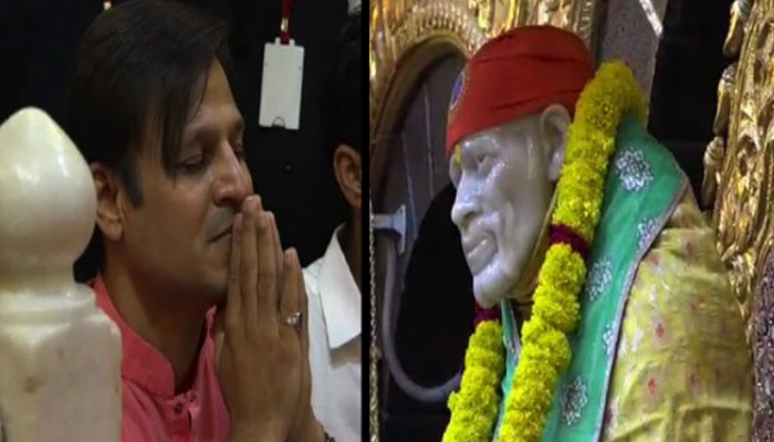 Waiting for release of Modi biopic, Oberoi visits Sai temple